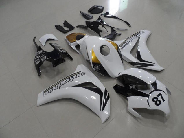 ABS 2008-2011 Black and White and Gold Honda CBR1000RR Bike Fairings Canada ABS 2008-2011 Black and White and Gold Honda CBR1000RR Bike Fairings Canada