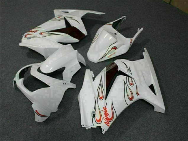 2008-2012 White Red Kawasaki EX250 Motorcylce Fairings Canada