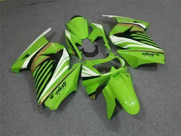 2008-2012 Green White Black Ninja Kawasaki EX250 Replacement Motorcycle Fairings Canada 2008-2012 Green White Black Ninja Kawasaki EX250 Replacement Motorcycle Fairings Canada