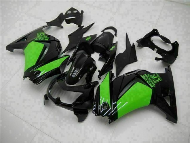 ABS 2008-2012 Black Green Ninja Kawasaki EX250 Motorcycle Bodywork Canada ABS 2008-2012 Black Green Ninja Kawasaki EX250 Motorcycle Bodywork Canada