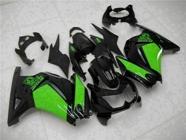 ABS 2008-2012 Black Green Ninja Kawasaki EX250 Motorcycle Bodywork Canada ABS 2008-2012 Black Green Ninja Kawasaki EX250 Motorcycle Bodywork Canada