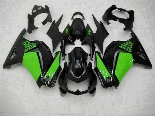 ABS 2008-2012 Black Green Ninja Kawasaki EX250 Motorcycle Bodywork Canada ABS 2008-2012 Black Green Ninja Kawasaki EX250 Motorcycle Bodywork Canada