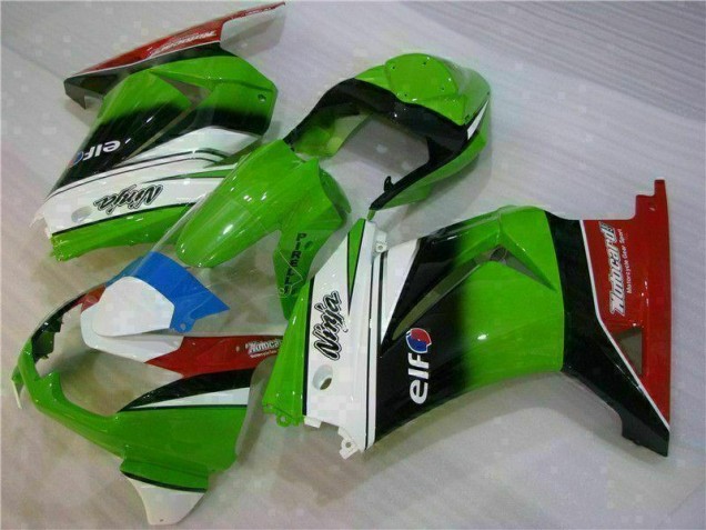 ABS 2008-2012 White Green Black Ninja Kawasaki EX250 Motorbike Fairing Canada ABS 2008-2012 White Green Black Ninja Kawasaki EX250 Motorbike Fairing Canada