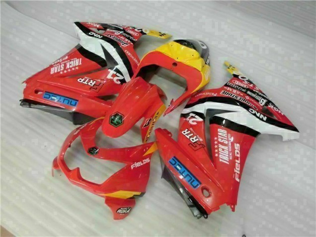 ABS 2008-2012 Red Yellow Kawasaki EX250 Motorcycle Fairing Kit Canada ABS 2008-2012 Red Yellow Kawasaki EX250 Motorcycle Fairing Kit Canada