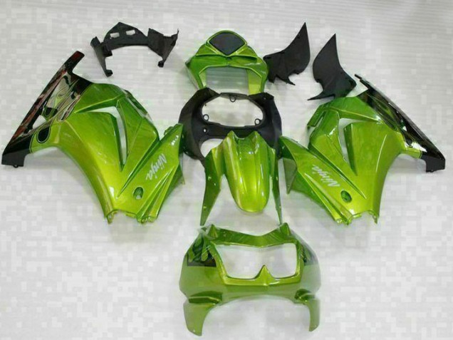 ABS 2008-2012 Green Black Kawasaki EX250 Motorcyle Fairings Canada ABS 2008-2012 Green Black Kawasaki EX250 Motorcyle Fairings Canada