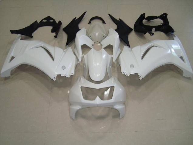ABS 2008-2012 White Kawasaki ZX250R Moto Fairings Canada ABS 2008-2012 White Kawasaki ZX250R Moto Fairings Canada