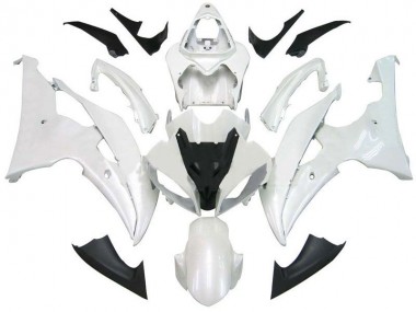 ABS 2008-2016 Pearl White Yamaha YZF R6 Bike Fairings Canada