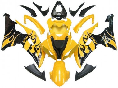 ABS 2008-2016 Yellow Black Flame R6 Yamaha YZF R6 Replacement Motorcycle Fairings Canada