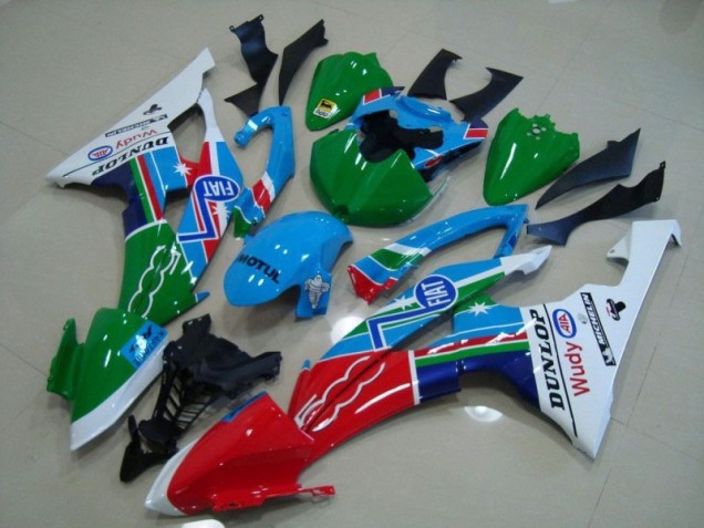 ABS 2008-2016 Blue White Fiat Green Red Wudy Motul Dunlop Yamaha YZF R6 Motor Fairings Canada ABS 2008-2016 Blue White Fiat Green Red Wudy Motul Dunlop Yamaha YZF R6 Motor Fairings Canada