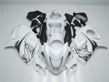 2008-2019 White Suzuki GSXR 1300 Hayabusa Replacement Motorcycle Fairings Canada