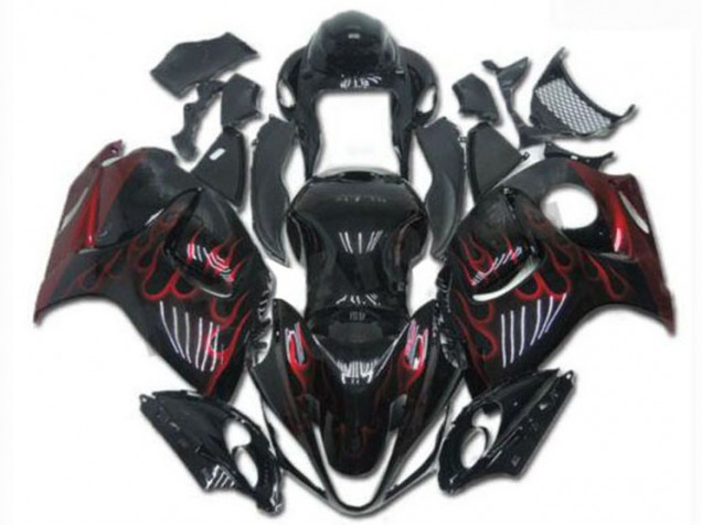 ABS 2008-2019 Black Red Suzuki Hayabusa GSXR1300 Motorcylce Fairings Canada ABS 2008-2019 Black Red Suzuki Hayabusa GSXR1300 Motorcylce Fairings Canada