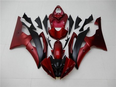 2008-2016 Red Black Yamaha YZF R6 Bike Fairing Kit Canada