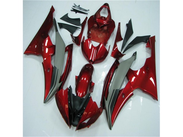 ABS 2008-2016 Red Grey Yamaha YZF R6 Motorcycle Fairings Kits Canada ABS 2008-2016 Red Grey Yamaha YZF R6 Motorcycle Fairings Kits Canada