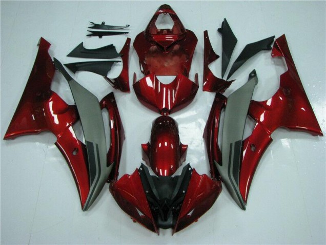 ABS 2008-2016 Red Grey Yamaha YZF R6 Motorcycle Fairings Kits Canada ABS 2008-2016 Red Grey Yamaha YZF R6 Motorcycle Fairings Kits Canada