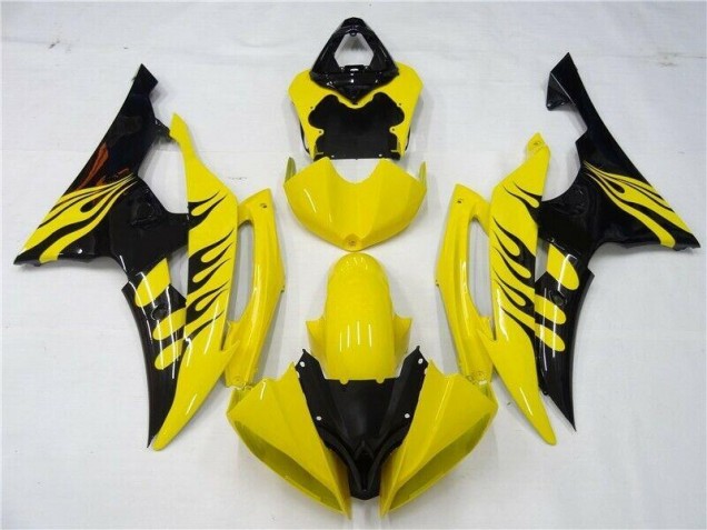 ABS 2008-2016 Yellow Black Yamaha YZF R6 Motorcycle Replacement Fairings Canada ABS 2008-2016 Yellow Black Yamaha YZF R6 Motorcycle Replacement Fairings Canada