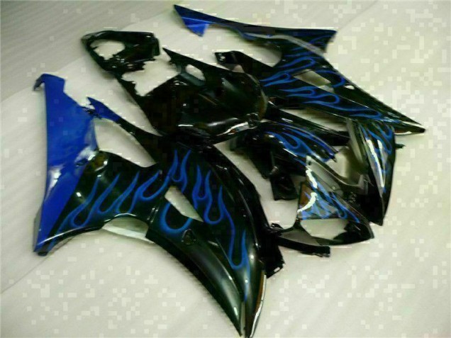 ABS 2008-2016 Blue Flame Black Yamaha YZF R6 Motorcylce Fairings Canada ABS 2008-2016 Blue Flame Black Yamaha YZF R6 Motorcylce Fairings Canada