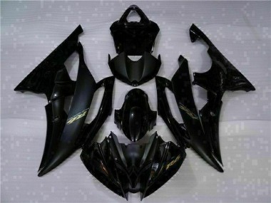 ABS 2008-2016 Black Yamaha YZF R6 Moto Fairings Canada