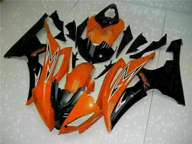 ABS 2008-2016 Orange Black Yamaha YZF R6 Motorcycle Fairings Kit Canada ABS 2008-2016 Orange Black Yamaha YZF R6 Motorcycle Fairings Kit Canada