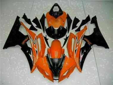 ABS 2008-2016 Orange Black Yamaha YZF R6 Motorcycle Fairings Kit Canada