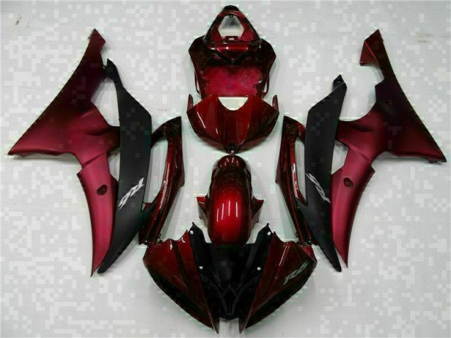 ABS 2008-2016 Red Black Yamaha YZF R6 Motorcylce Fairings Canada ABS 2008-2016 Red Black Yamaha YZF R6 Motorcylce Fairings Canada