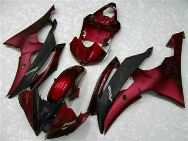 ABS 2008-2016 Red Black Yamaha YZF R6 Motorcylce Fairings Canada