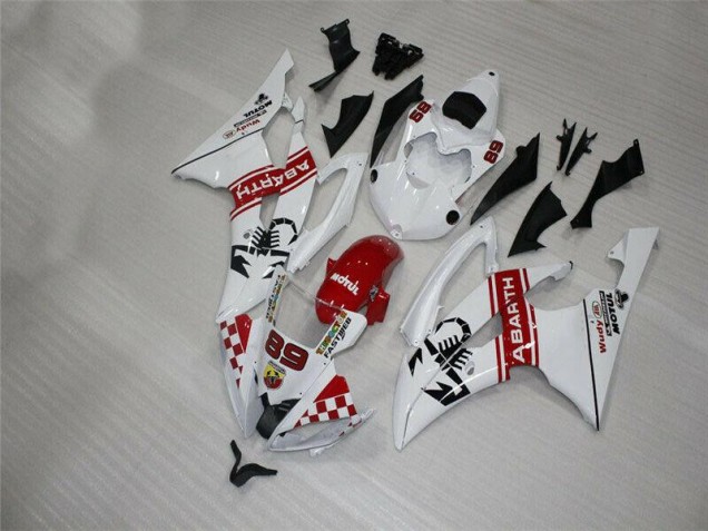 ABS 2008-2016 White Yamaha YZF R6 Motorbike Fairings Canada ABS 2008-2016 White Yamaha YZF R6 Motorbike Fairings Canada