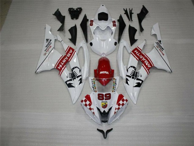 ABS 2008-2016 White Yamaha YZF R6 Motorbike Fairings Canada ABS 2008-2016 White Yamaha YZF R6 Motorbike Fairings Canada