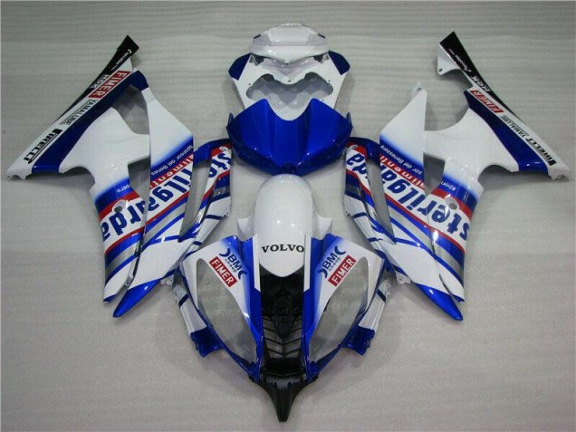 ABS 2008-2016 White Blue Sterilgarda Volvo Yamaha YZF R6 Motorcycle Fairing Canada ABS 2008-2016 White Blue Sterilgarda Volvo Yamaha YZF R6 Motorcycle Fairing Canada