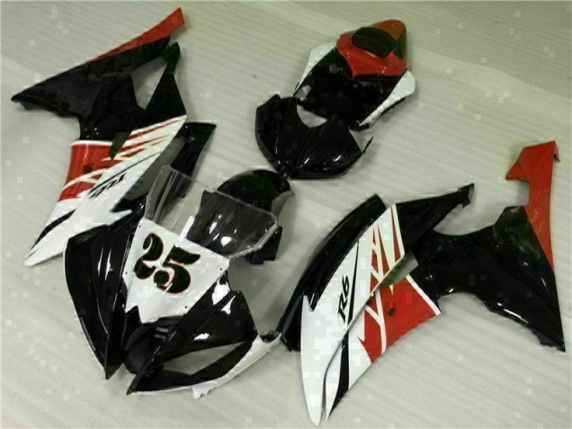ABS 2008-2016 White Black Yamaha YZF R6 Motor Fairings Canada ABS 2008-2016 White Black Yamaha YZF R6 Motor Fairings Canada