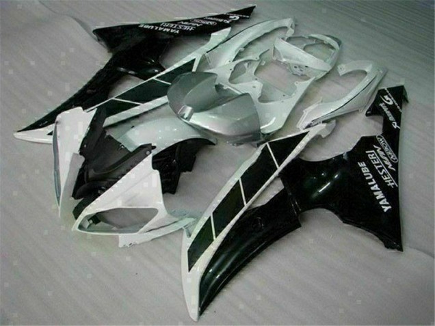 ABS 2008-2016 White Black Yamaha YZF R6 Motorcycle Fairings Canada ABS 2008-2016 White Black Yamaha YZF R6 Motorcycle Fairings Canada