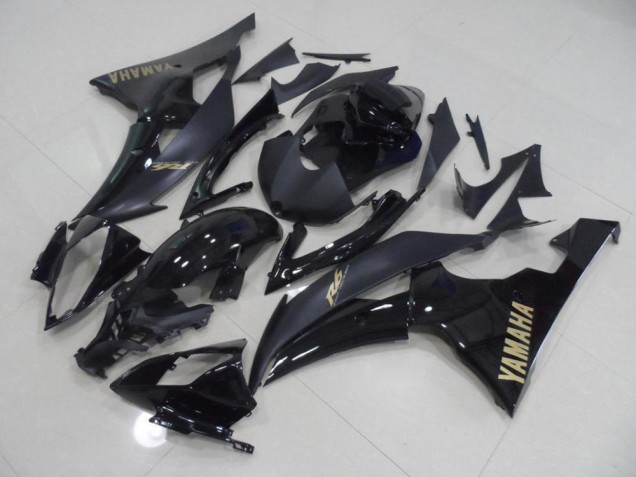 2008-2016 Black with Gold Sticker Yamaha YZF R6 Replacement Motorcycle Fairings Canada