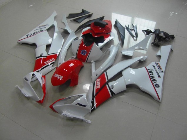 ABS 2008-2016 White Red OEM Style Yamaha YZF R6 Bike Fairings Canada ABS 2008-2016 White Red OEM Style Yamaha YZF R6 Bike Fairings Canada