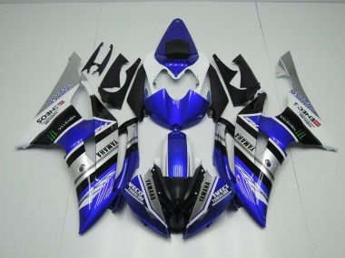 ABS 2008-2016 Blue White ENEOS Monster Yamaha YZF R6 Motorcycle Fairings Kit Canada