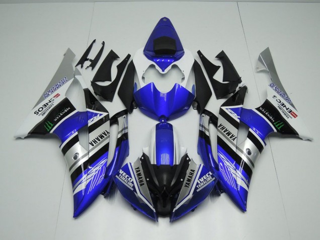 ABS 2008-2016 Blue White ENEOS Monster Yamaha YZF R6 Motorcycle Fairings Kit Canada ABS 2008-2016 Blue White ENEOS Monster Yamaha YZF R6 Motorcycle Fairings Kit Canada