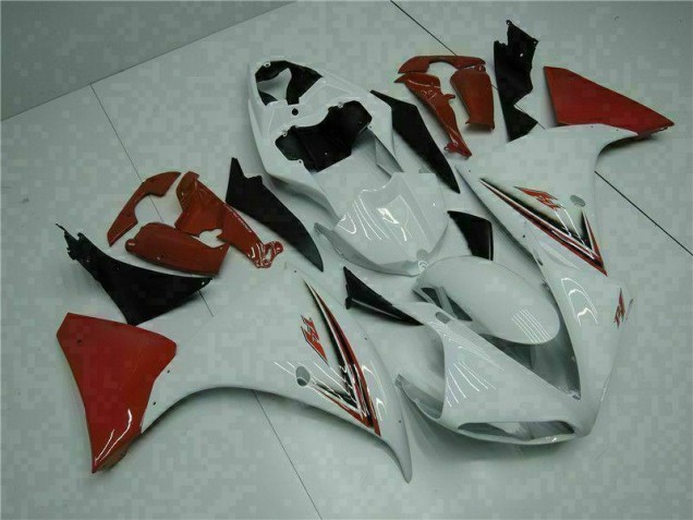 ABS 2009-2011 White Red Yamaha YZF R1 Bike Fairing Kit Canada ABS 2009-2011 White Red Yamaha YZF R1 Bike Fairing Kit Canada