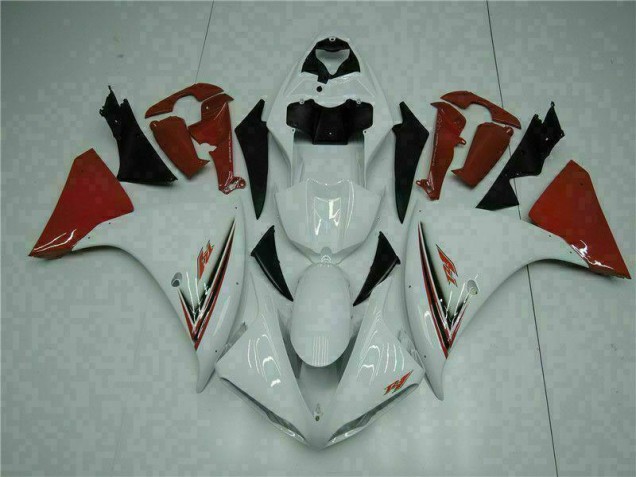 ABS 2009-2011 White Red Yamaha YZF R1 Bike Fairing Kit Canada ABS 2009-2011 White Red Yamaha YZF R1 Bike Fairing Kit Canada