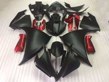 ABS 2009-2011 Matte Black Glossy Red Yamaha YZF R1 Motorcycle Fairings Kit Canada
