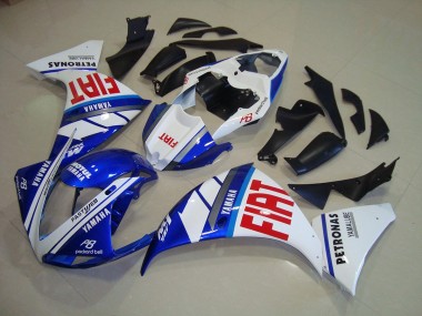 2009-2011 Blue White Fiat Yamaha YZF R1 Replacement Motorcycle Fairings Canada