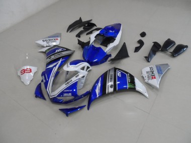 ABS 2009-2011 Blue White Yamaha YZF R1 Bike Fairing Kit Canada