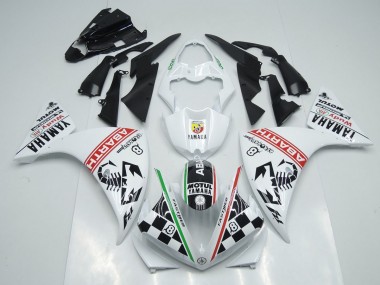 ABS 2009-2011 White Black Abrath Yamaha YZF R1 Motorcylce Fairings Canada