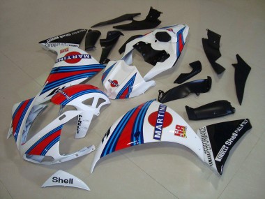 ABS 2009-2011 White Black Martini Yamaha YZF R1 Motorbike Fairings Canada