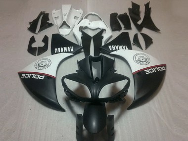 2009-2011 Matte Black White Yamaha YZF R1 Bike Fairing Canada