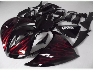2009-2011 Red Black Flame Yamaha YZF R1 Bike Fairings Canada
