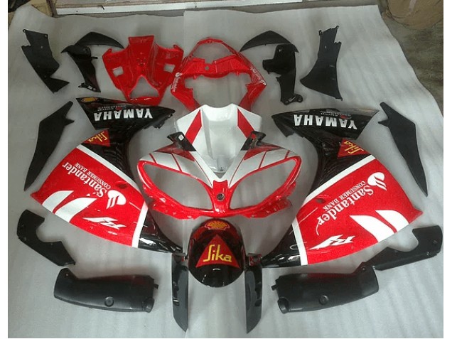 ABS 2009-2011 Red White and Black Graphic Yamaha YZF R1 Motorbike Fairing Canada ABS 2009-2011 Red White and Black Graphic Yamaha YZF R1 Motorbike Fairing Canada