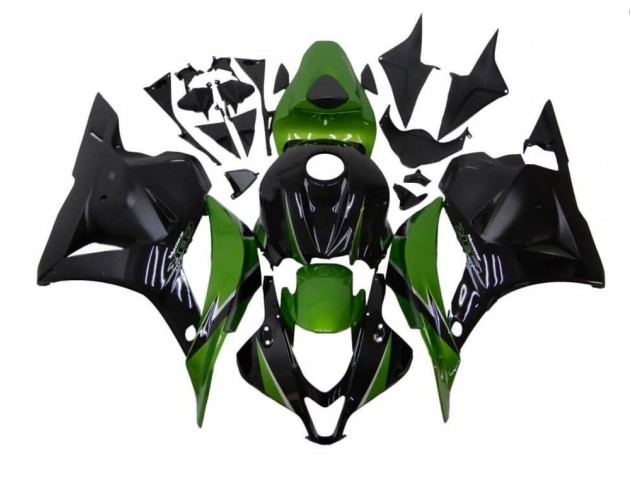 2009-2012 Green Black Honda CBR600RR Motorcycle Fairings Kit Canada