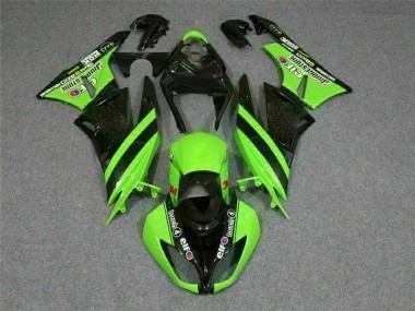 2009-2012 Black Green 3M Touch4 Kawasaki ZX6R Motorbike Fairing Canada