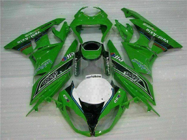 ABS 2009-2012 Green Black LeoVince Kawasaki ZX6R Motorcycle Fairing Kit Canada ABS 2009-2012 Green Black LeoVince Kawasaki ZX6R Motorcycle Fairing Kit Canada