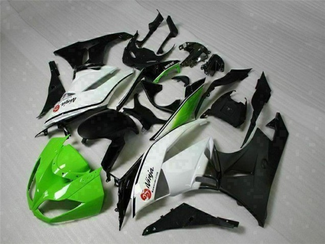 ABS 2009-2012 Green Black White 25 Kawasaki ZX6R Bike Fairings Canada ABS 2009-2012 Green Black White 25 Kawasaki ZX6R Bike Fairings Canada