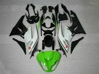 ABS 2009-2012 Green Black White 25 Kawasaki ZX6R Bike Fairings Canada