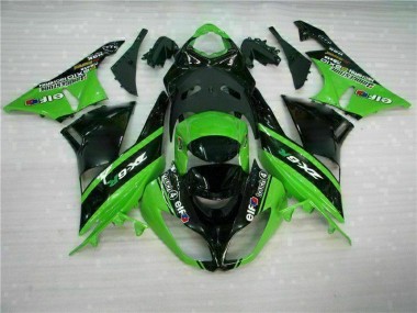 ABS 2009-2012 Green Black Kawasaki ZX6R Motor Bike Fairings Canada